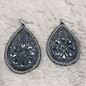 Silver earrings